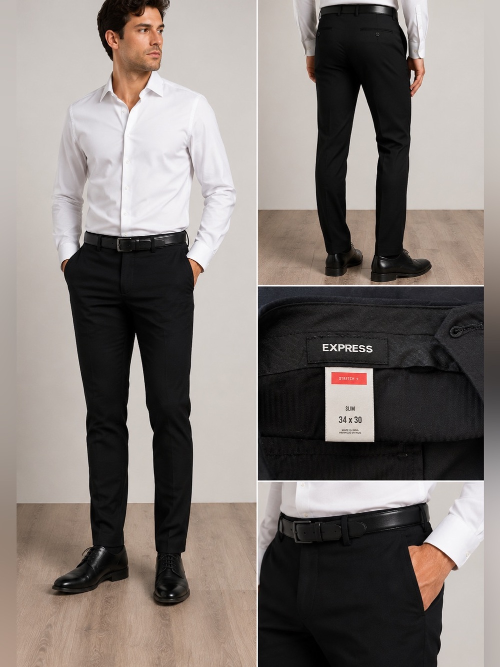 Express Black Slim Stretch Dress Pants